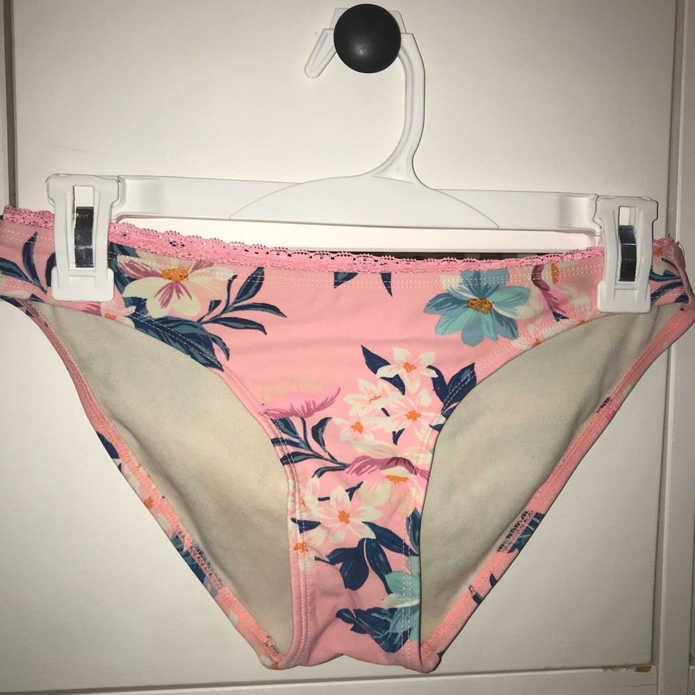 Pink Floral Bikini Bottoms